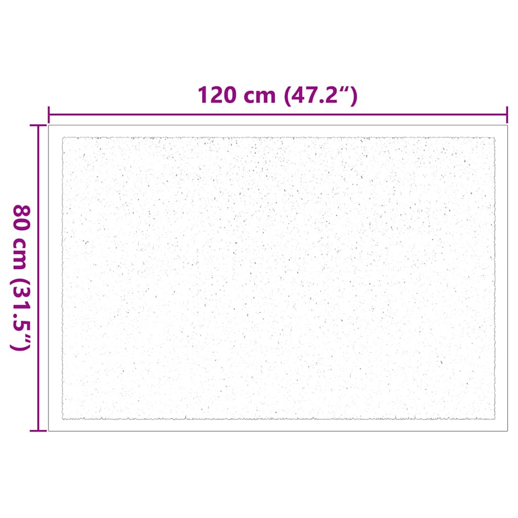 Tappetino Antracite 60 x 40 x 1.2 cm Tessuto Teddy | homemem39