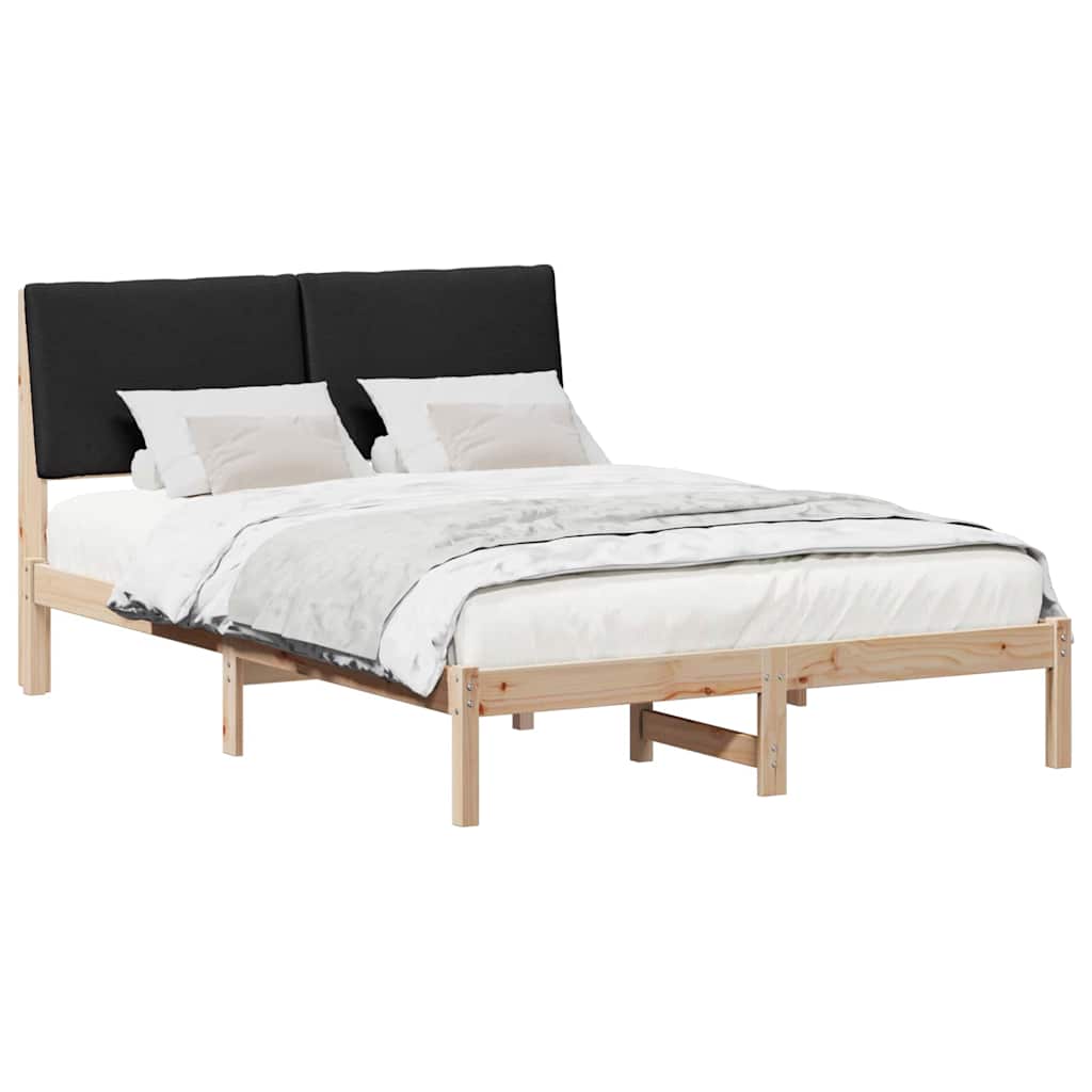 Struttura del Letto con testiera Marrone e nero 150 x 200 cm | homemem39
