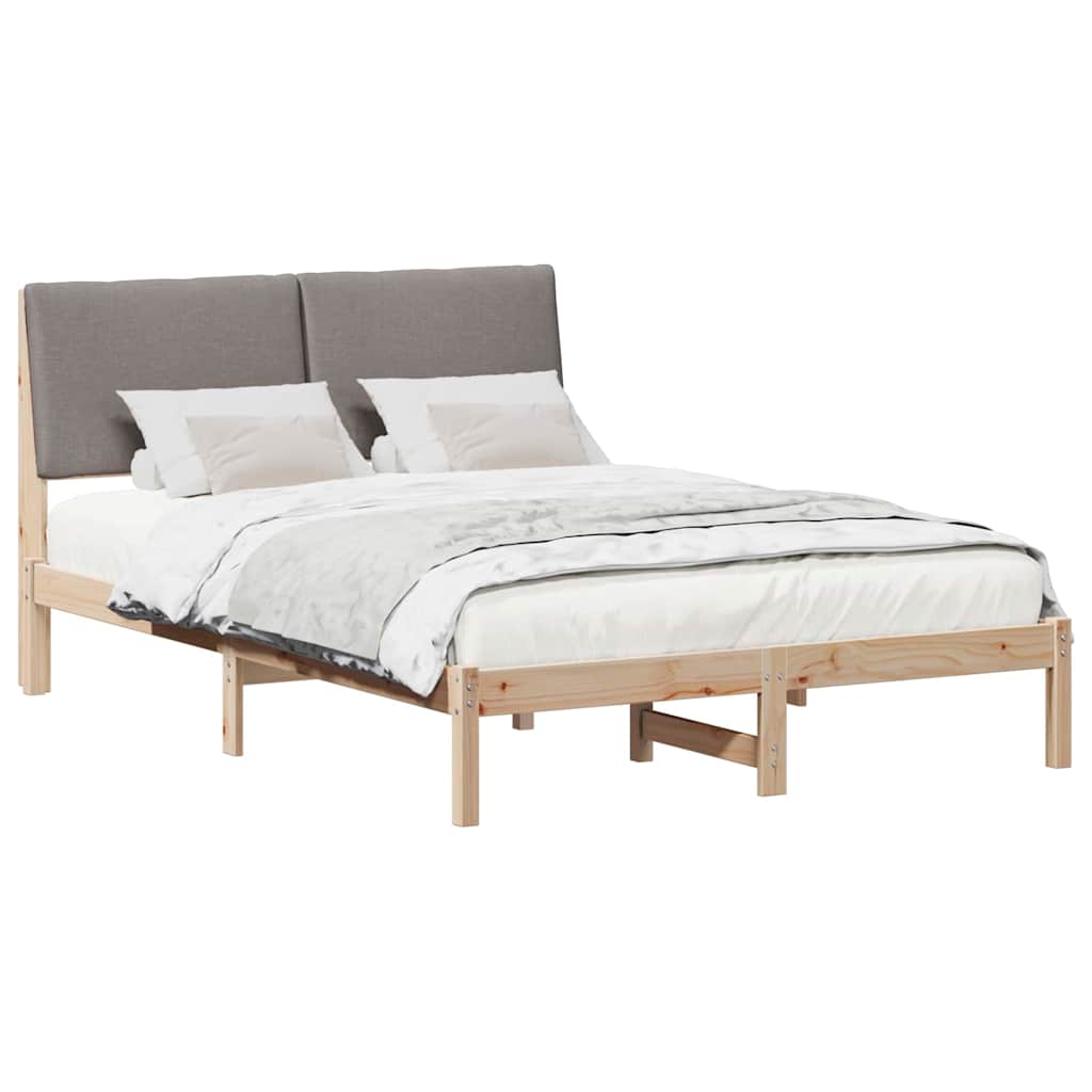 Struttura del Letto con testiera Marrone e taupe 150 x 200 cm | homemem39