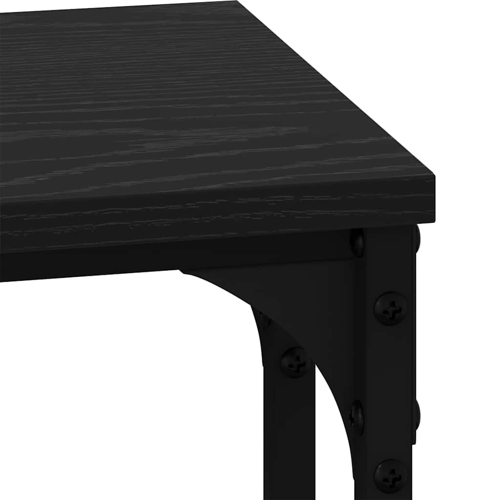 Tavolo da caffè nesting 3 pcs Rovere nero Legno multistrato | homemem39
