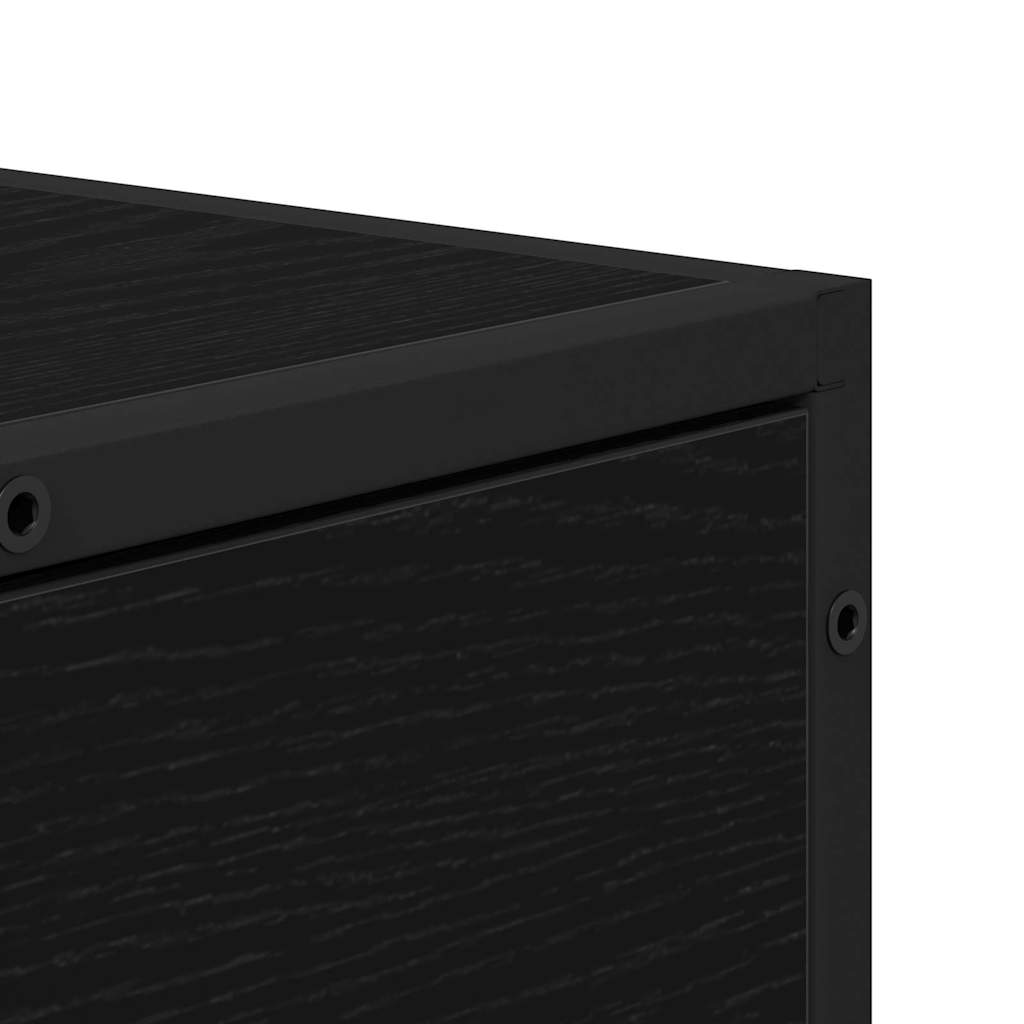 Credenza Rovere Nero 35.5 x 35 x 76 cm