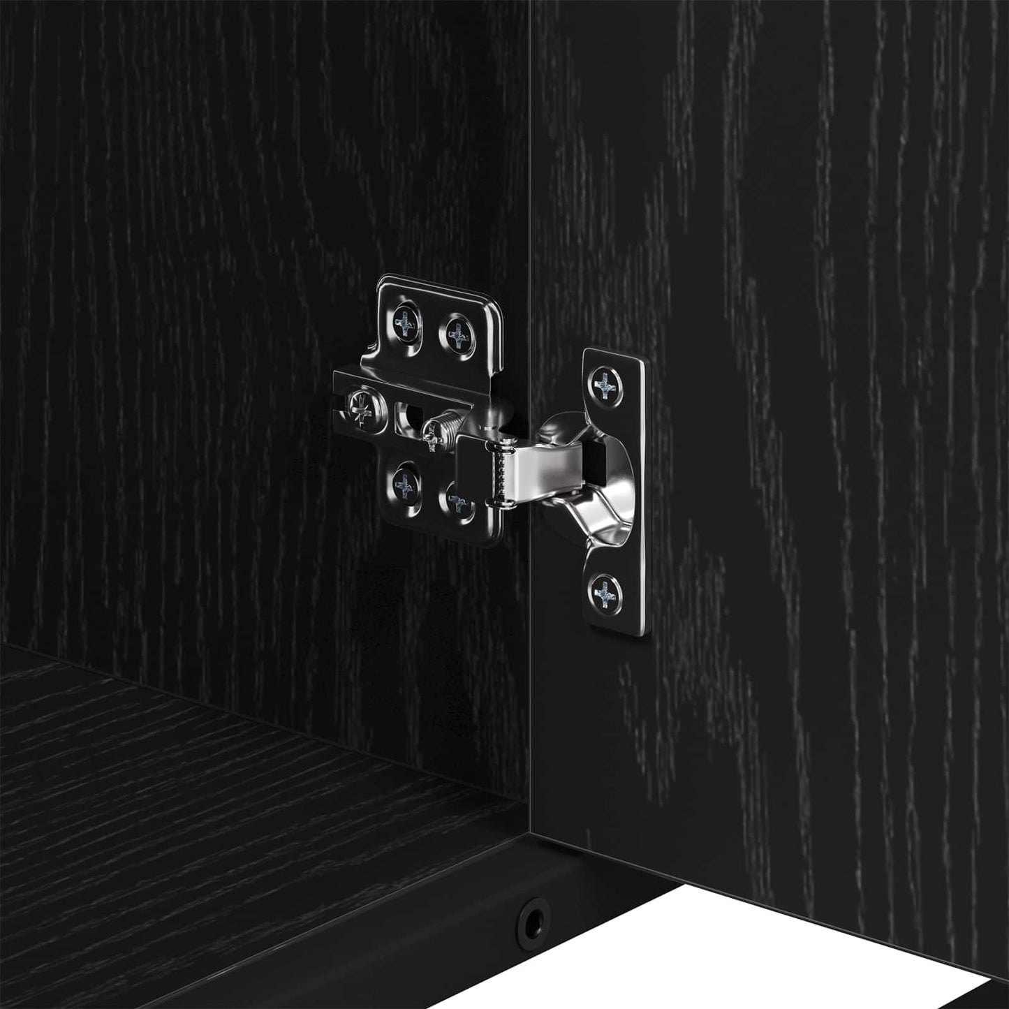 Mobile da Bagno Rovere Nero 80 x 33 x 60 cm