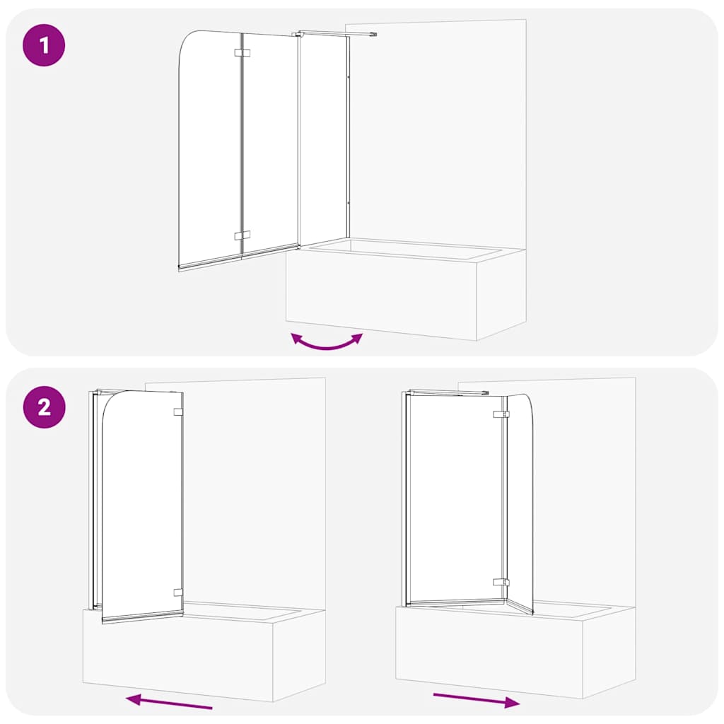 Involucro Doccia Oro 120 x 68 x 130 cm Vetro ESG e Alluminio