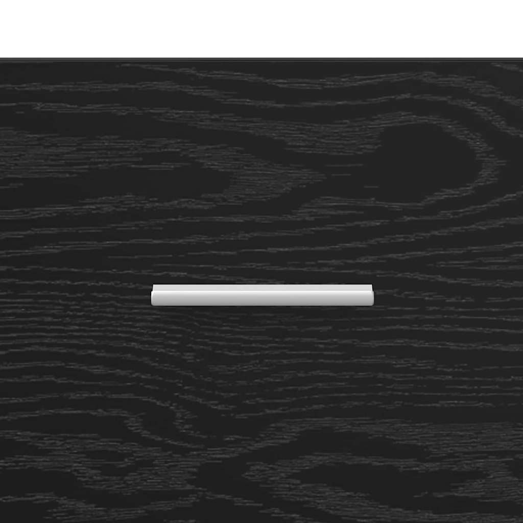 Tavolino da salotto con cassetto Rovere Nero 55 x 55 x 45cm