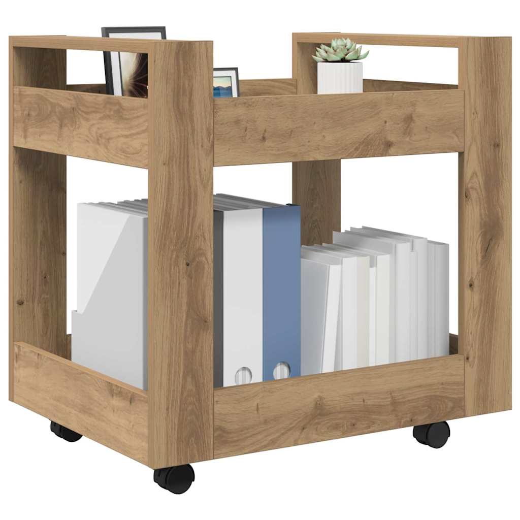Carrello da Scrivania Rovere artigianale 60 x 45 x 60 cm | homemem39