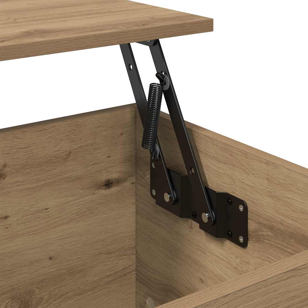 Tavolino da salotto Rovere artigianale 60 x 44,5 x 45 cm
