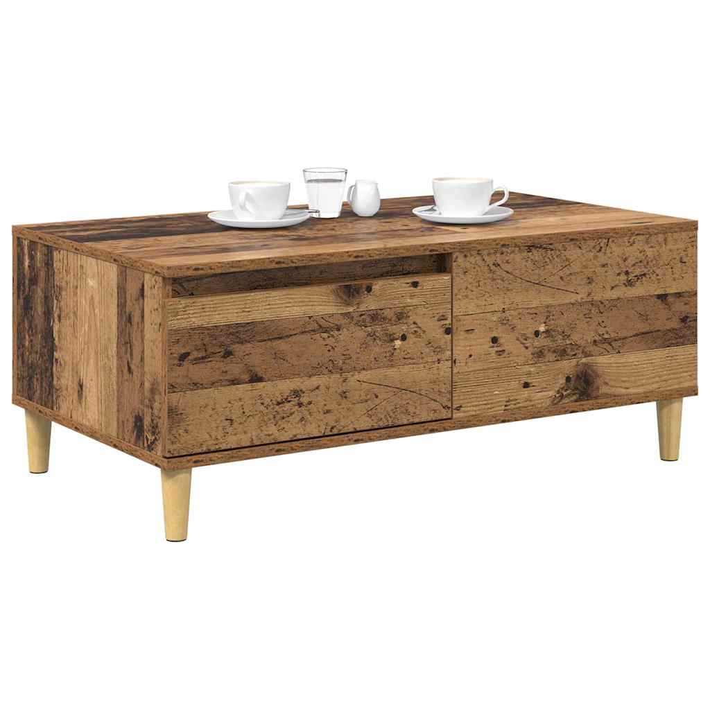 Tavolino da salotto con cassetto Legno vecchio 90 x 50 x 35 cm | homemem39