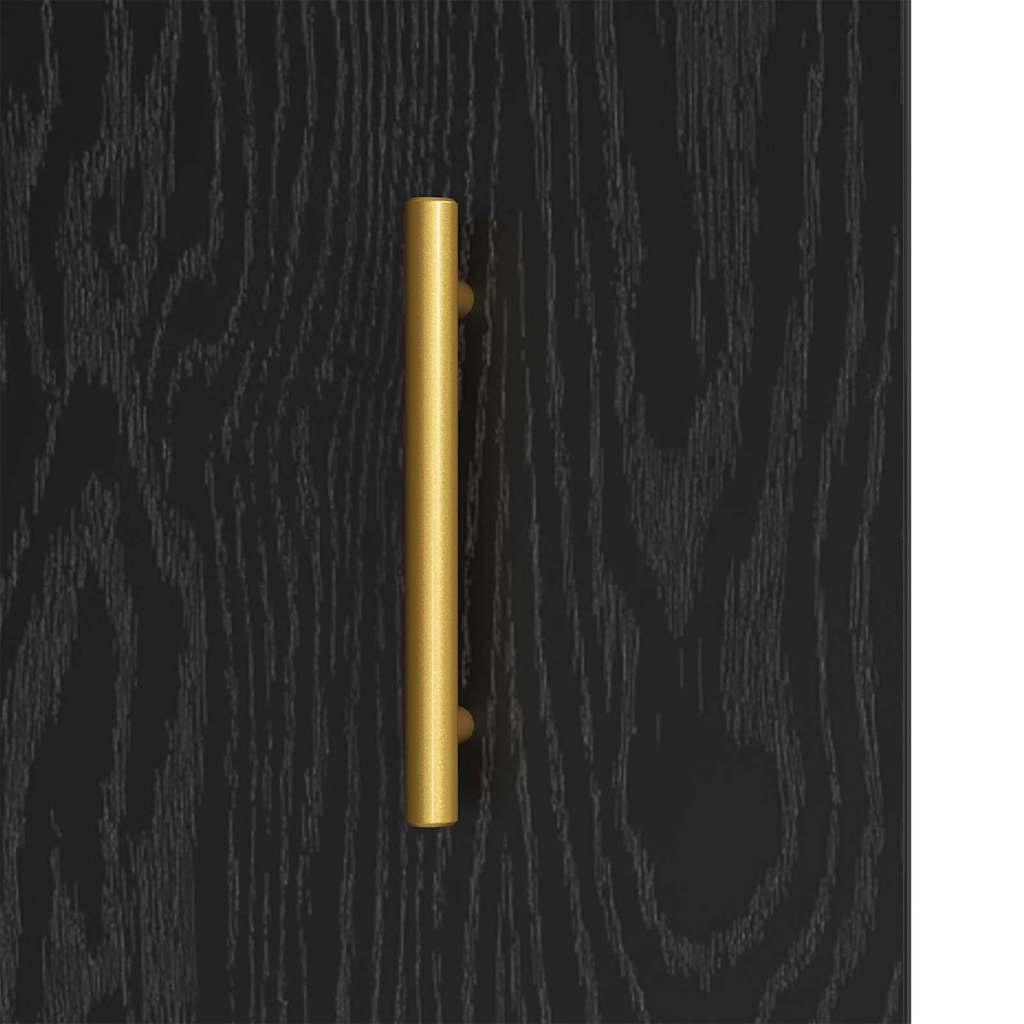 Credenza Rovere Nero 69,5 x 34 x 90 cm