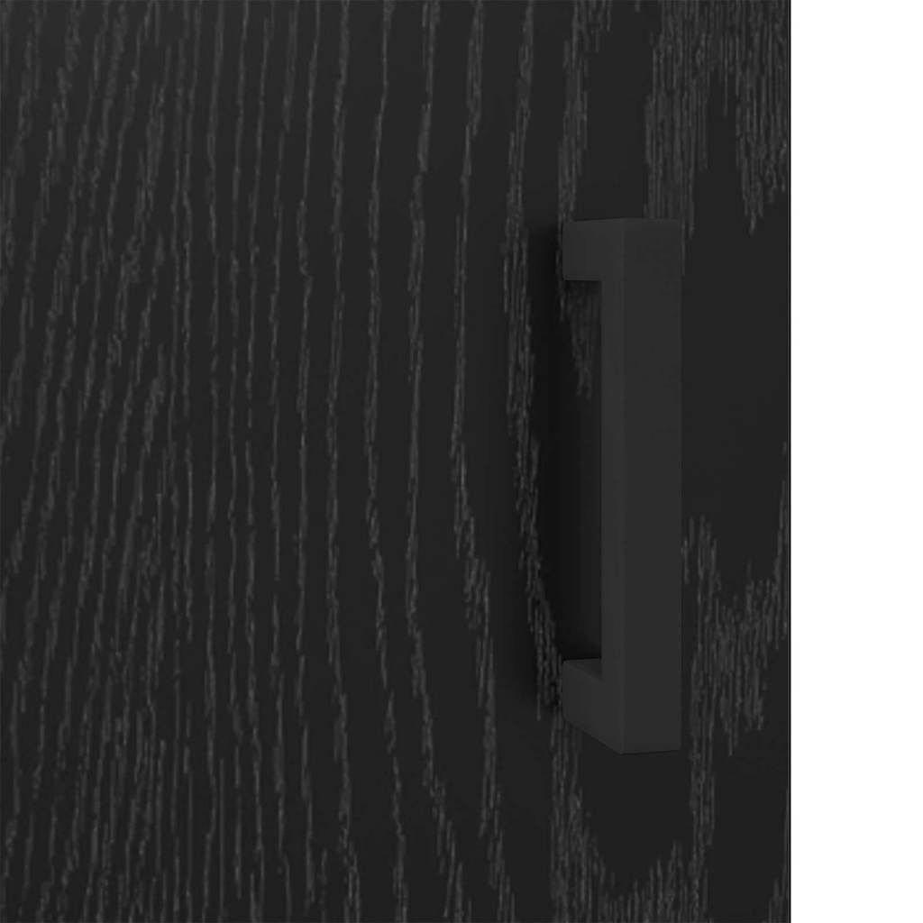 Credenza Rovere Nero 69,5 x 34 x 90 cm