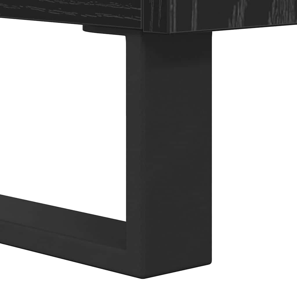 Tavolino da salotto con cassetto Rovere Nero 55 x 55 x 36,5 cm