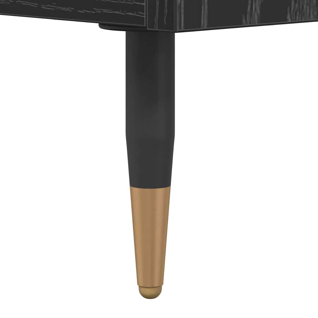 Mobile TV Rovere Nero 104 x 35 x 50 cm Legno multistrato | homemem39