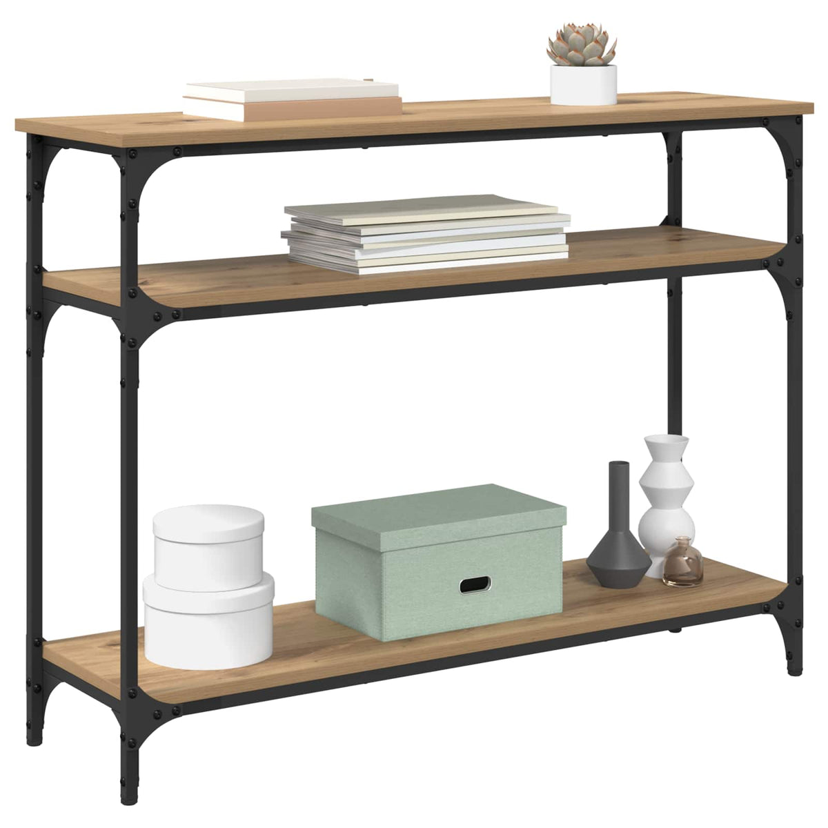Tavolo consolle Rovere artigianale 100 x 29 x 75 cm | homemem39