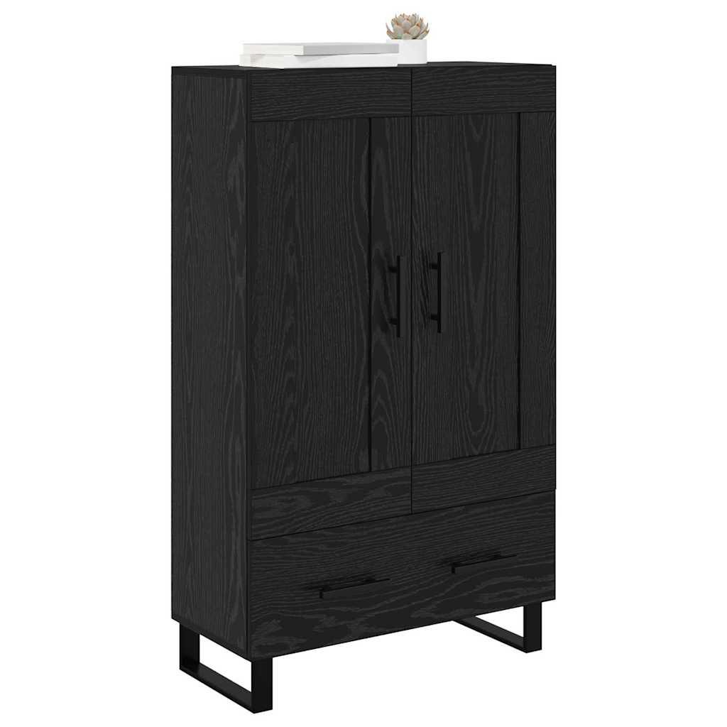 Credenza Rovere Nero 69,5 x 31 x 115 cm Legno ingegnerizzato | homemem39