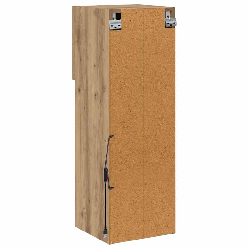 Mobile TV da Parete Rovere artigianale 30,5 x 30 x 90 cm