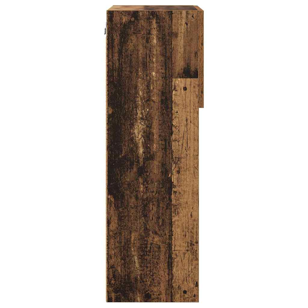 Mobile TV da Parete con LED Legno vecchio 40,5 x 30 x 90 cm | homemem39