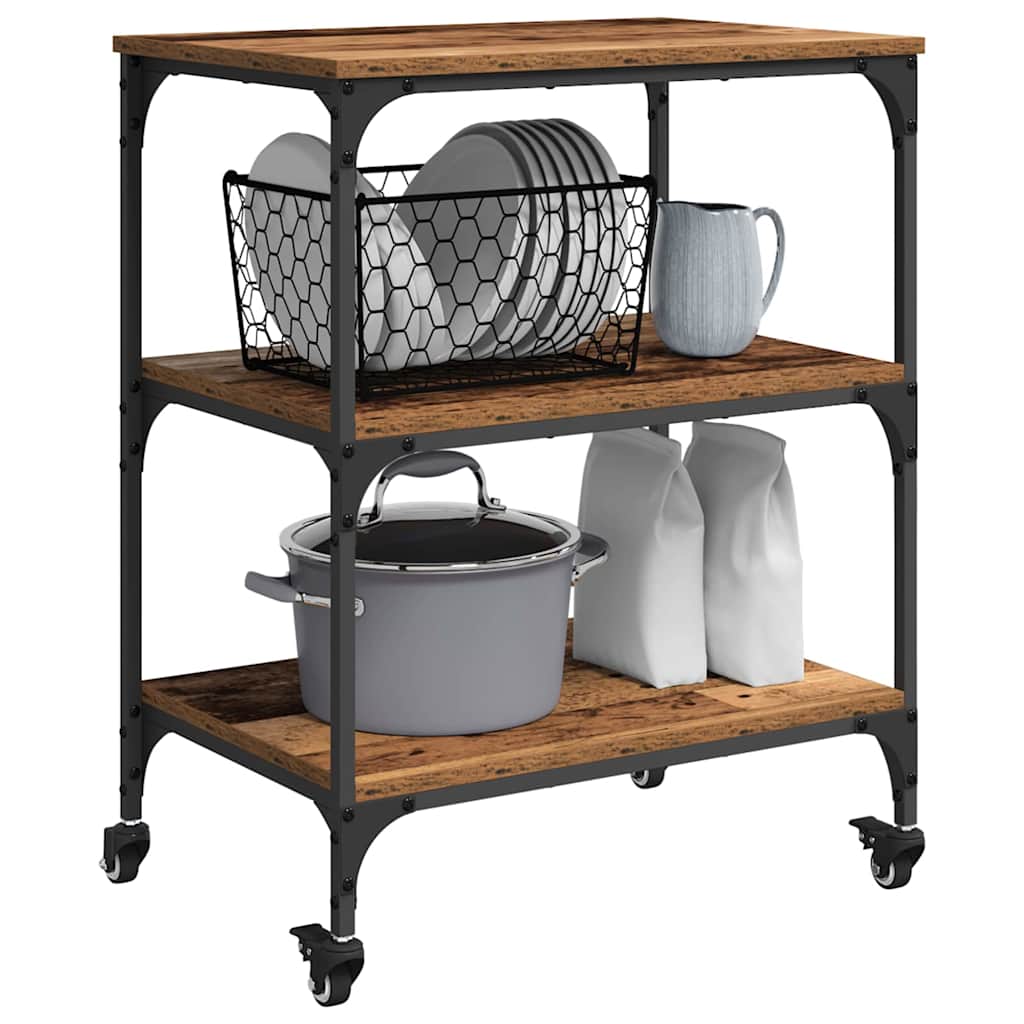 Carrello da Cucina Legno vecchio 60 x 41 x 76 cm | homemem39