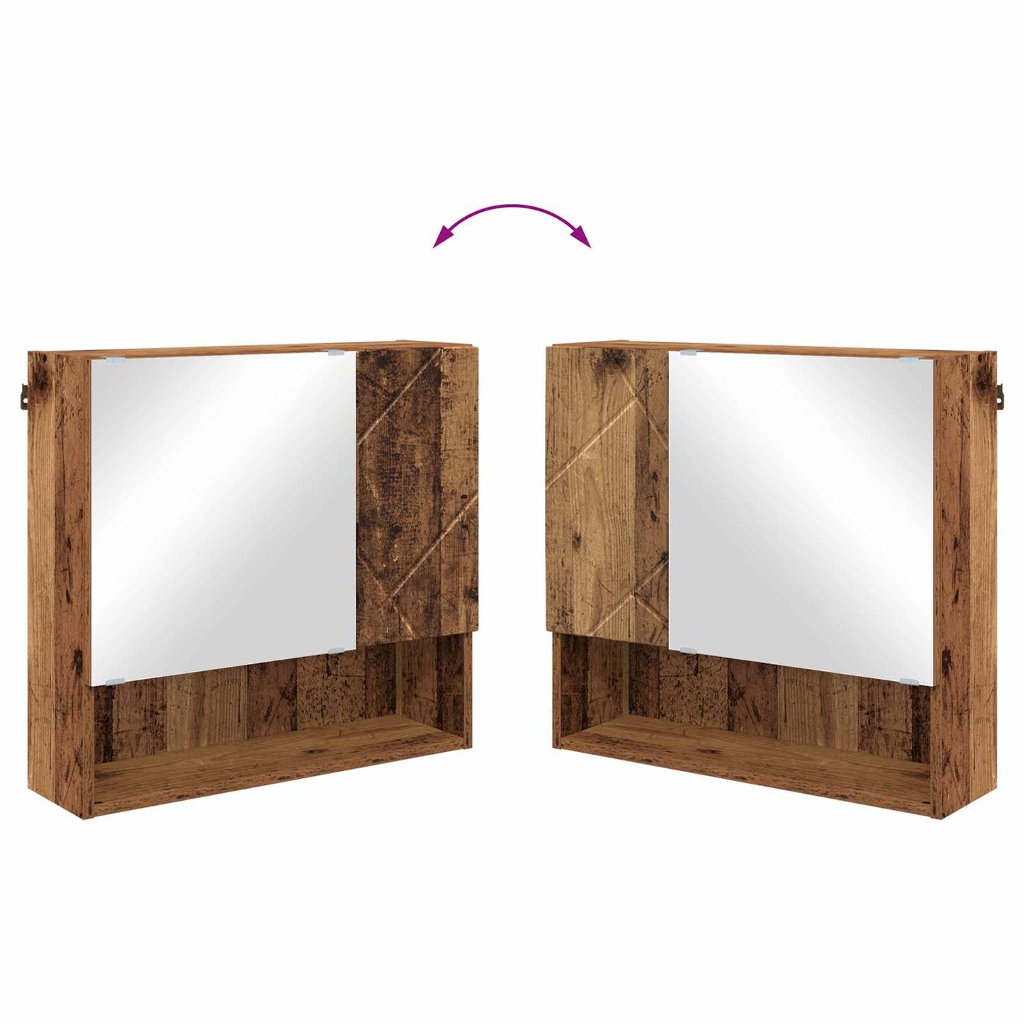 Mobiletto per specchio Legno vecchio 59 x 17 x 55 cm | homemem39