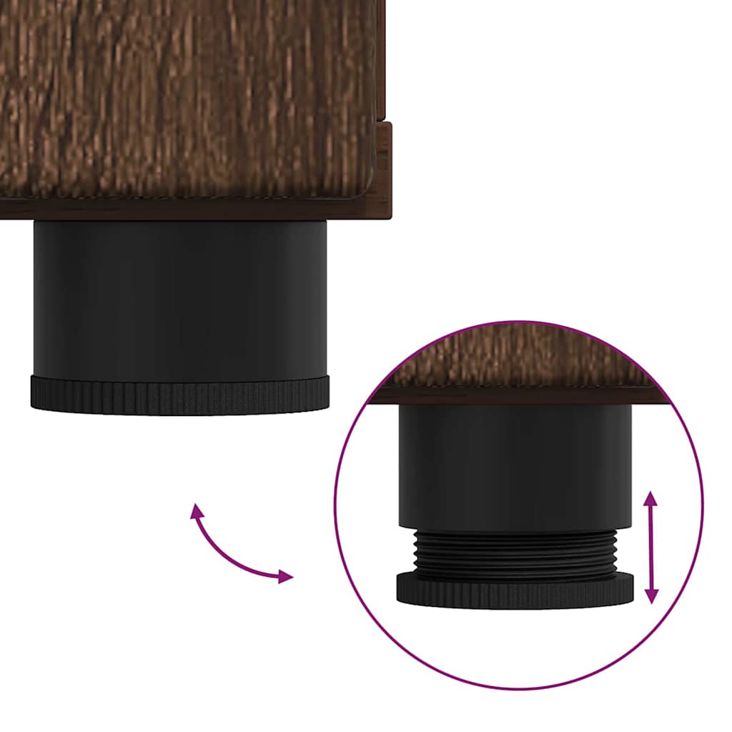 Armadio in Legno Rovere Marrone 88,5 x 30,5 x 73 cm