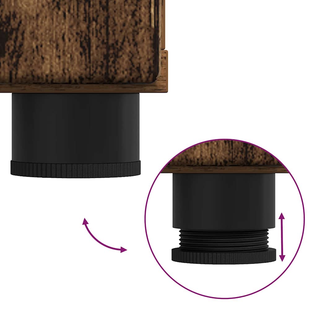 Armadio in Legno con cassetto Legno vecchio 88,5 x 30,5 x 73 cm