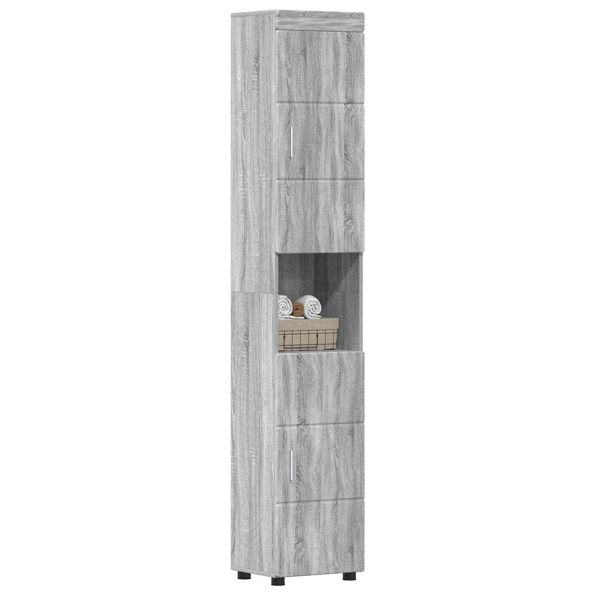 Set di Armadi da Bagno TULUM Grigio Sonoma 37 x 31,5 x 203 cm - homemem39