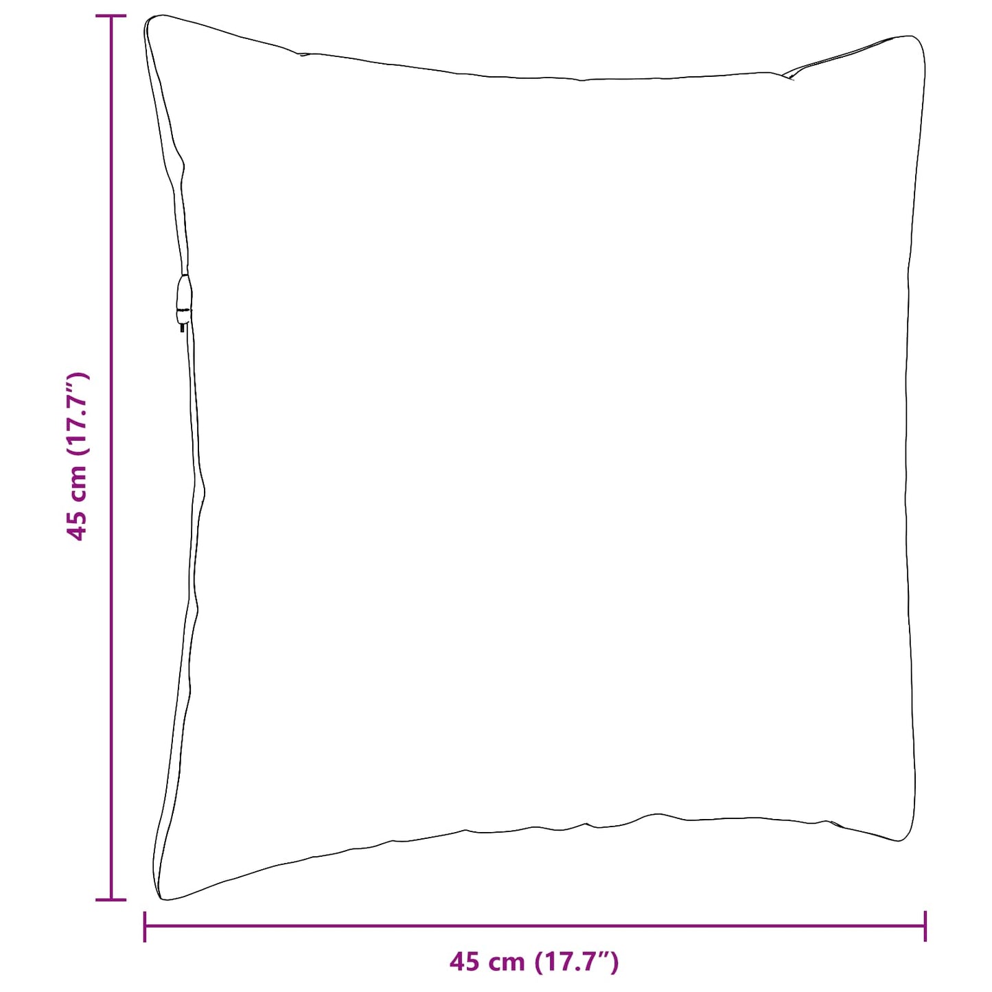 Cuscini da Divano 2 pcs Blu 45 x 45 cm Tessuto | homemem39