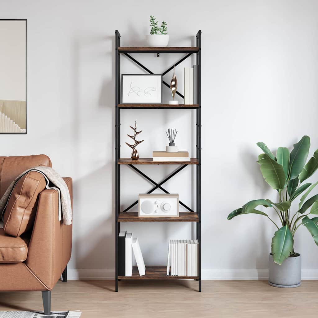 Libreria 5 livelli 56 x 34 x 171 cm Legno ingegnerizzato | homemem39