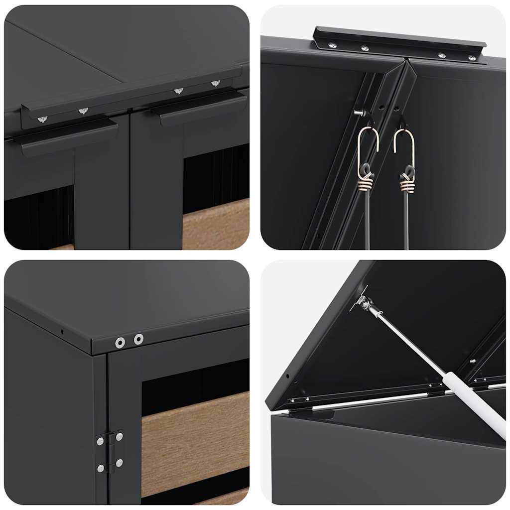 Contenitore per Rifiuti per 3 Bidoni 340 x 77.5 x 115.5 cm | homemem39