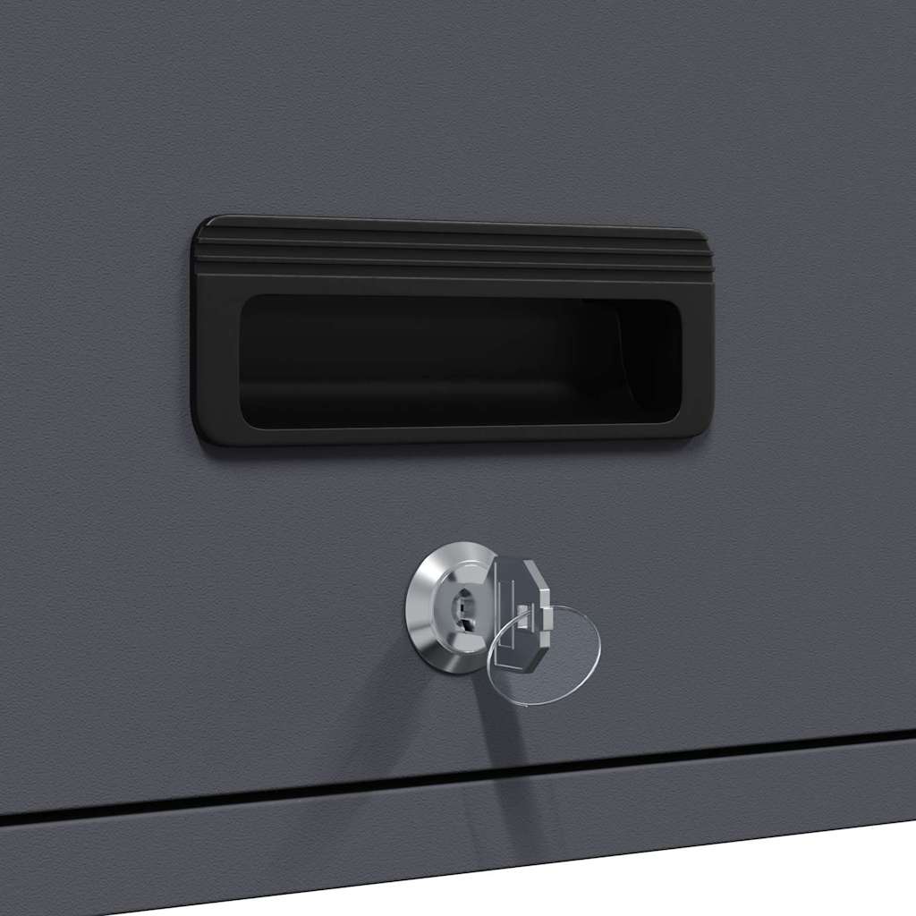 Armadio a muro per garage Antracite 90 x 33 x 35 cm