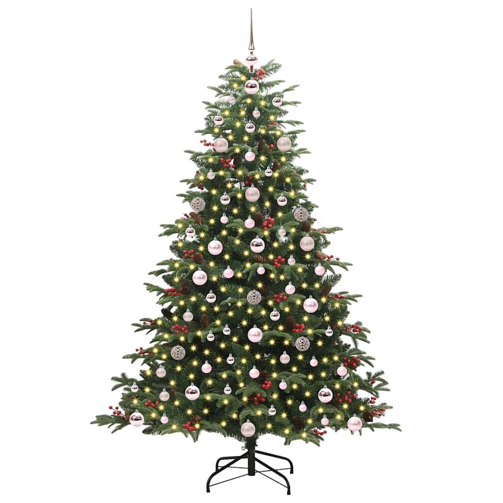 Albero di Natale artificiale con 300 LED Verde 180 cm | homemem39