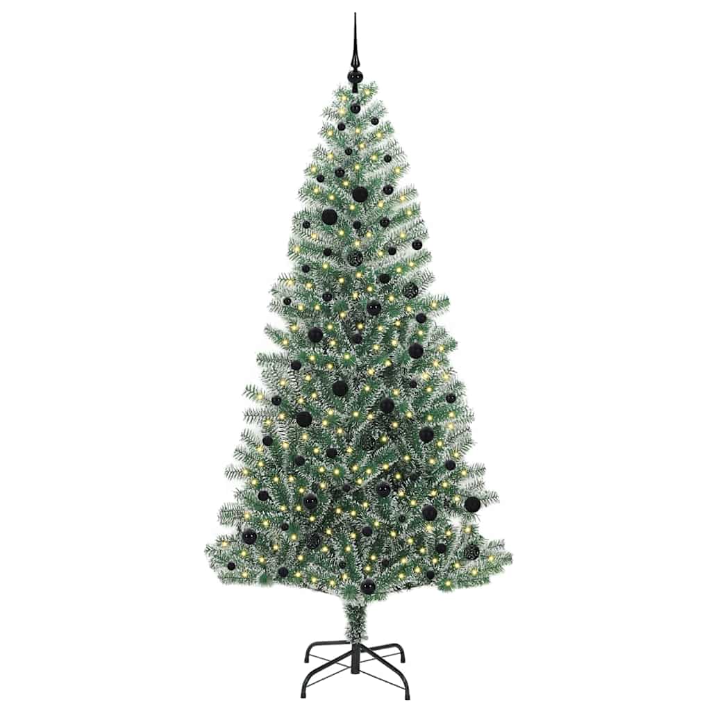 Albero di Natale Artificiale Imbiancato con Luci LED 240 cm | homemem39