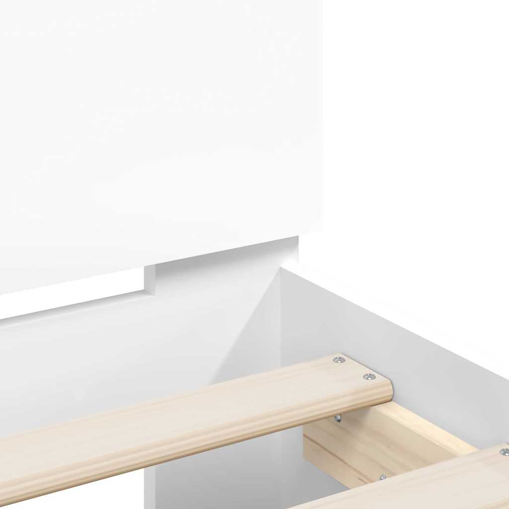 Struttura del letto Bianco 193 x 203 cm Legno ingegnerizzato