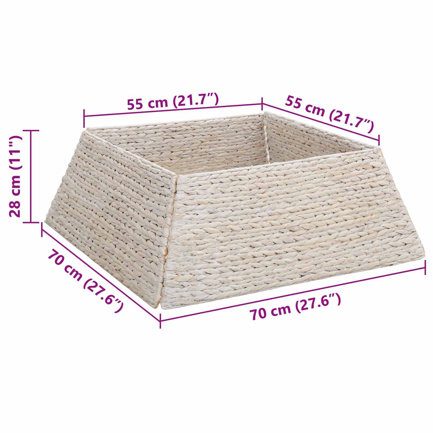 Collare per Albero di Natale Bianco 70 x 70 x 28 cm | homemem39