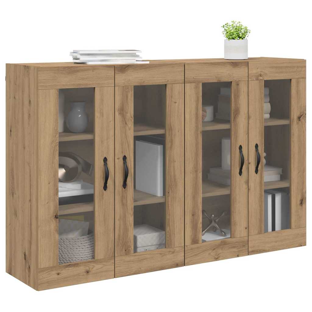 Armadi da Parete 2 pz Rovere artigianale 69,5 x 34 x 90 cm | homemem39