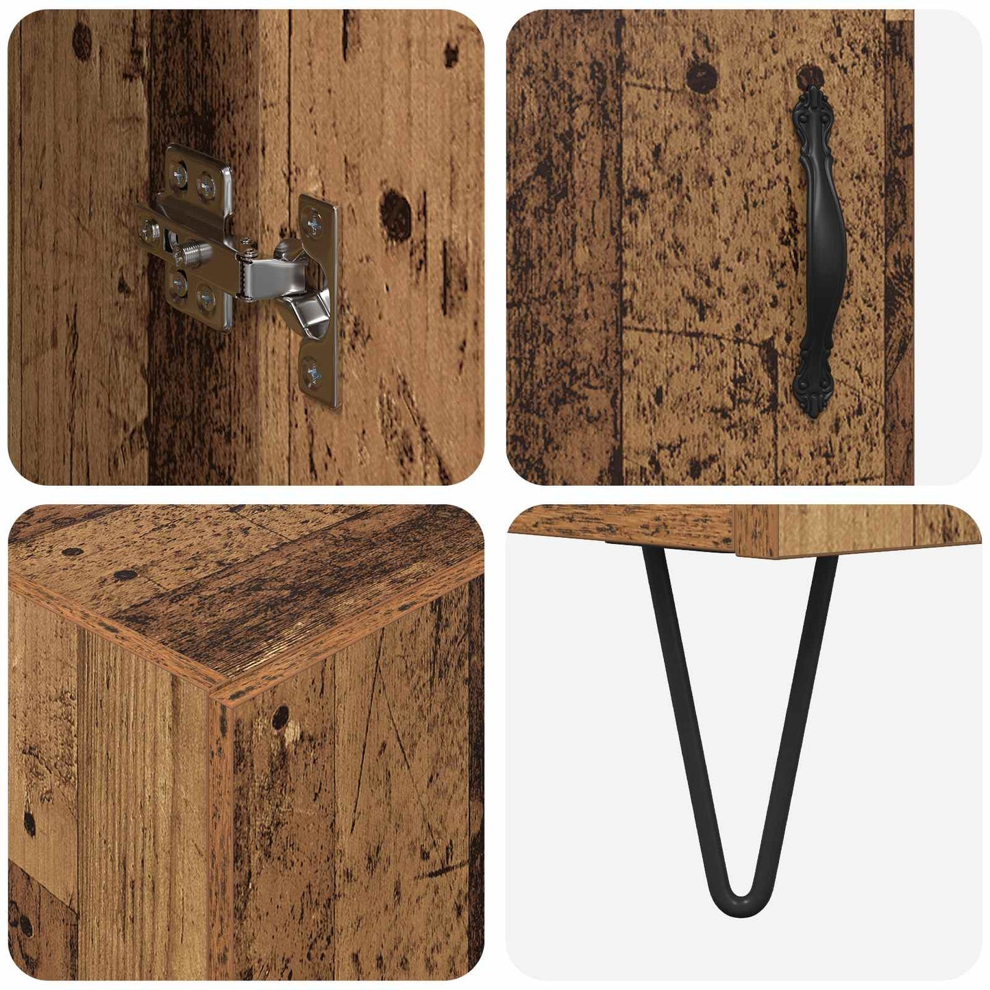 Credenza Legno vecchio 69,5 x 34 x 180 cm Legno multistrato