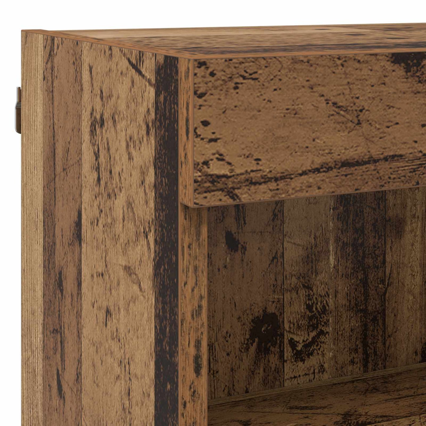 Unità a muro per TV con LED 5 pcs Legno vecchio