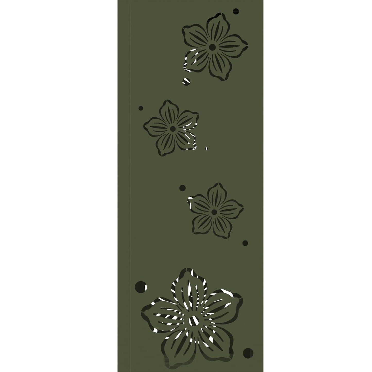 Faro LED solare per sentieri 2 pcs Verde oliva