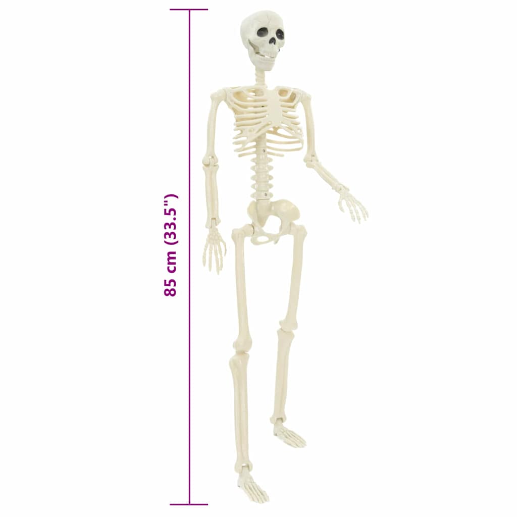 Scheletro di Halloween 2 pcs Bianco 85 cm PVC