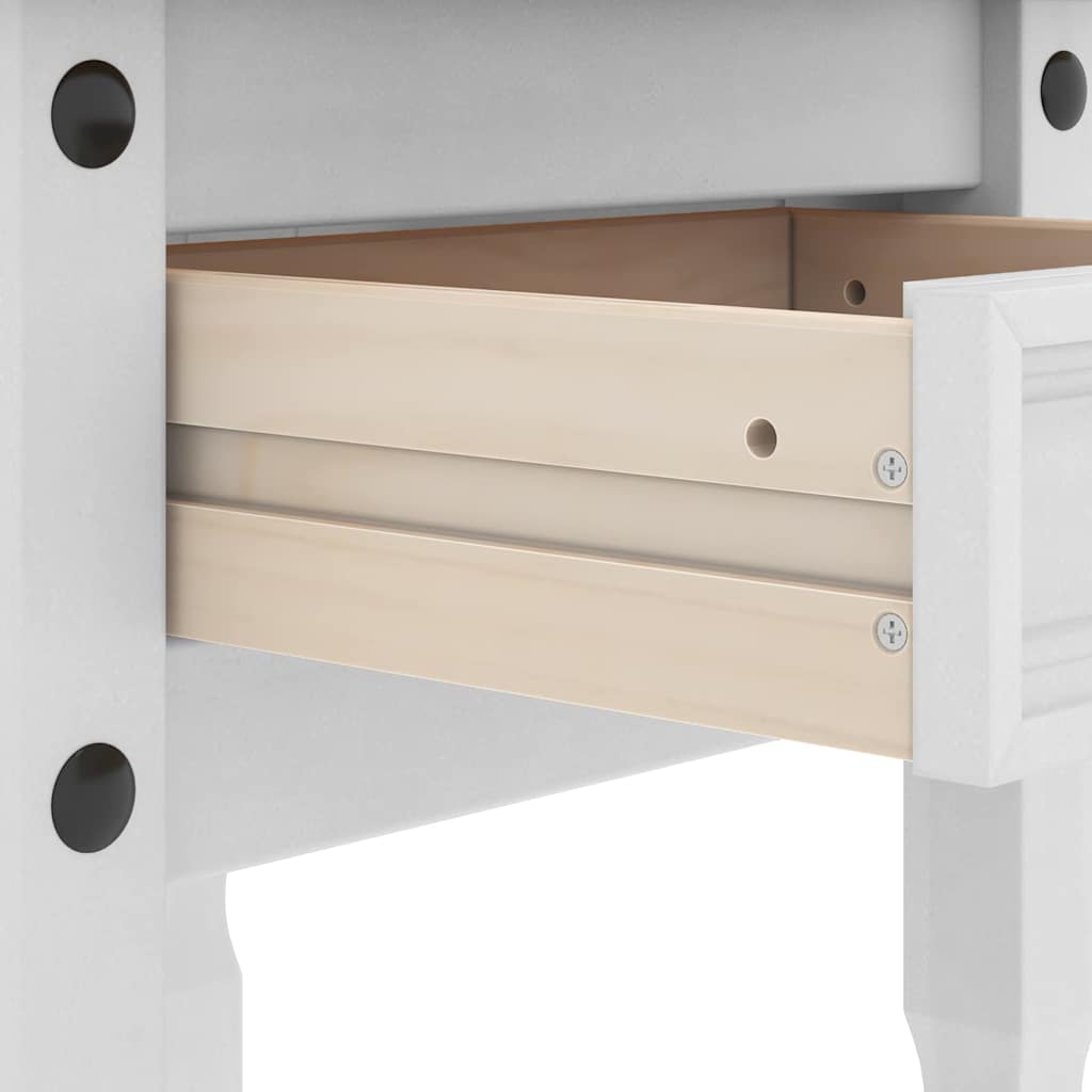 Tavolino Corona Bianco 50 x 50 x 50 cm Pino massello | homemem39