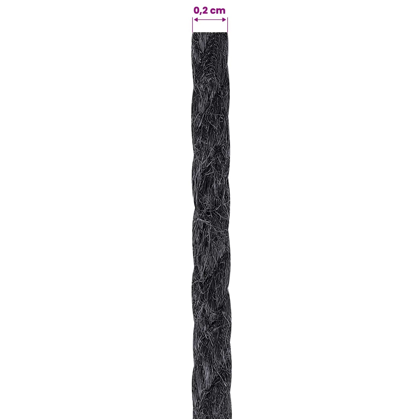 Spago in juta 2 pcs 2 Nero 100% juta Tossa | homemem39