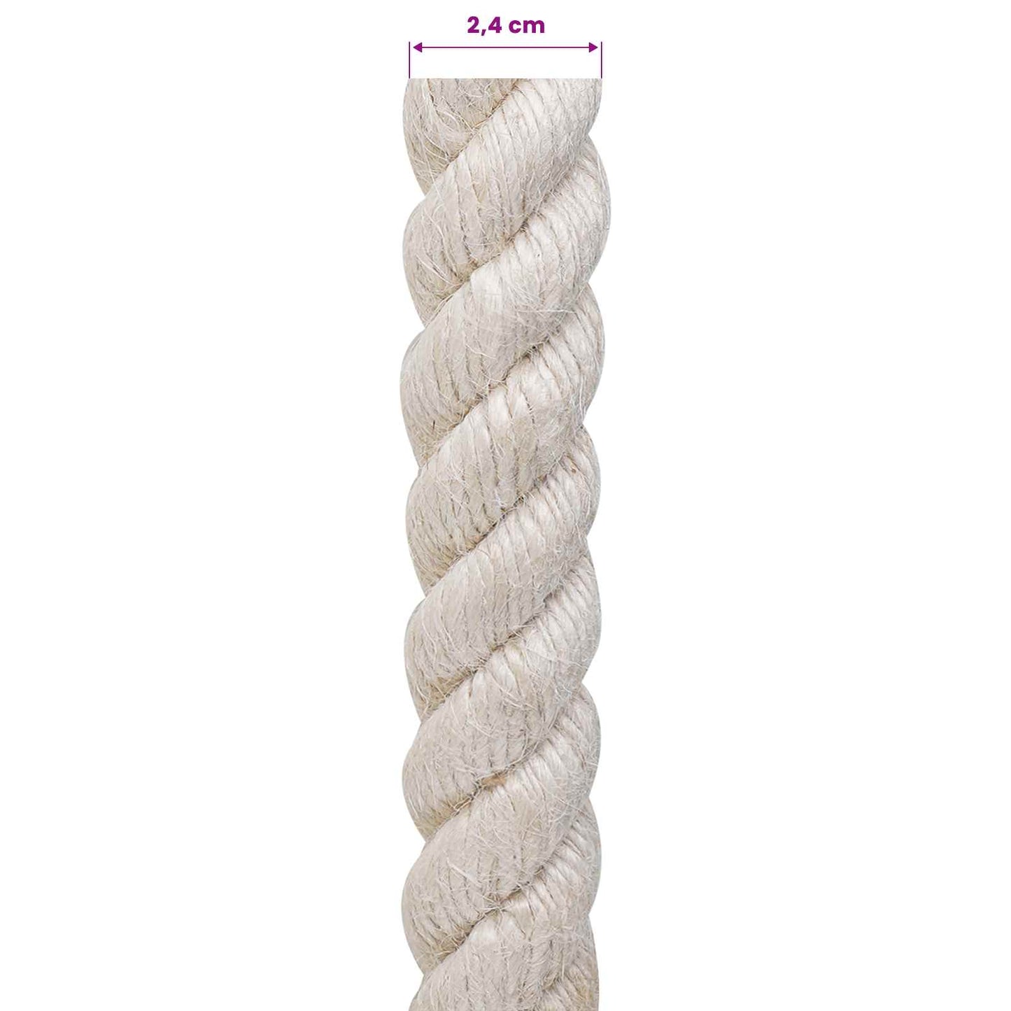 Corda di Juta 24 Bianco 100% juta Tossa | homemem39