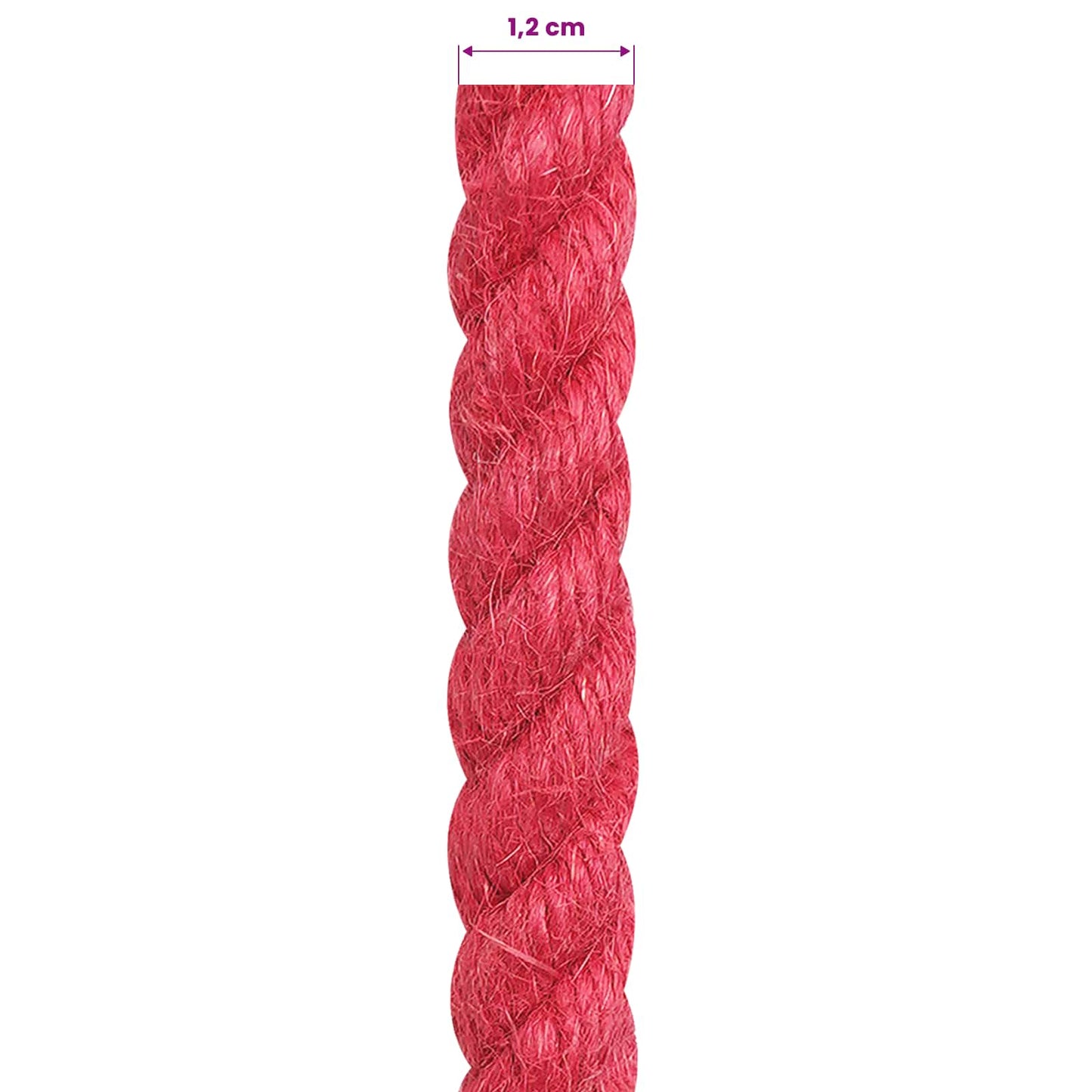 Corda di Juta Rosso 100% juta Tossa