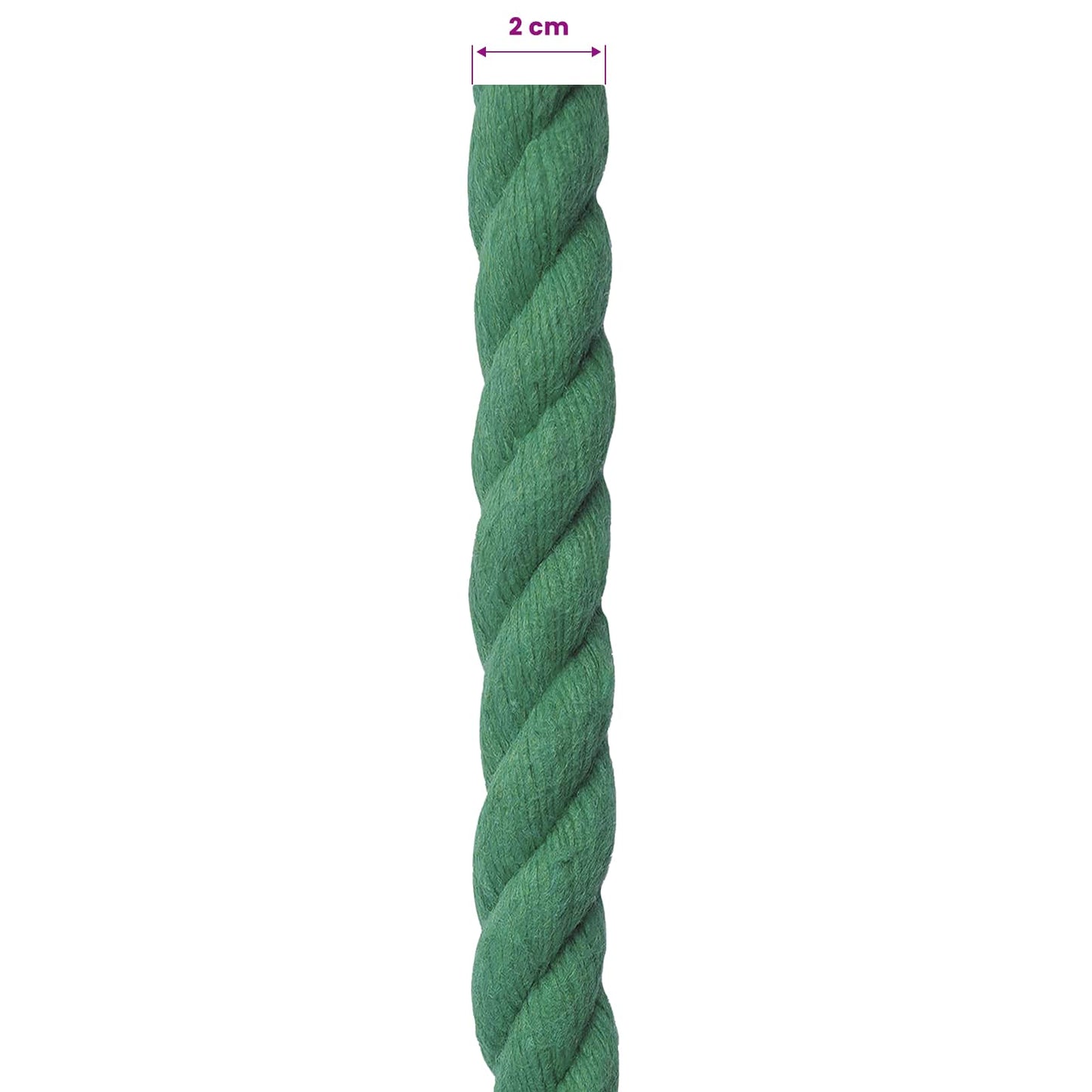 Corda Verde 2 x 2 x 10000 cm Cotone | homemem39