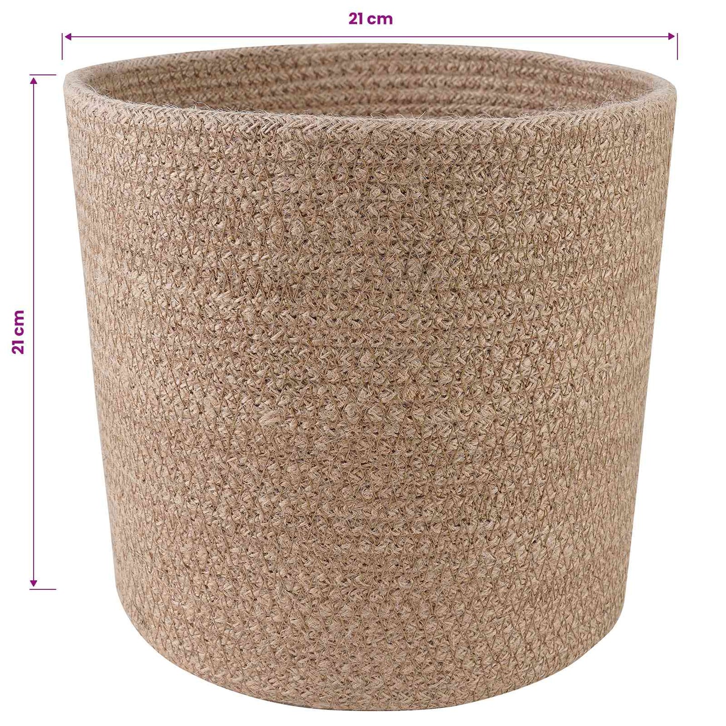 Set di Vasi per Piante 2 pcs Naturale Ø 21 x 21 cm | homemem39