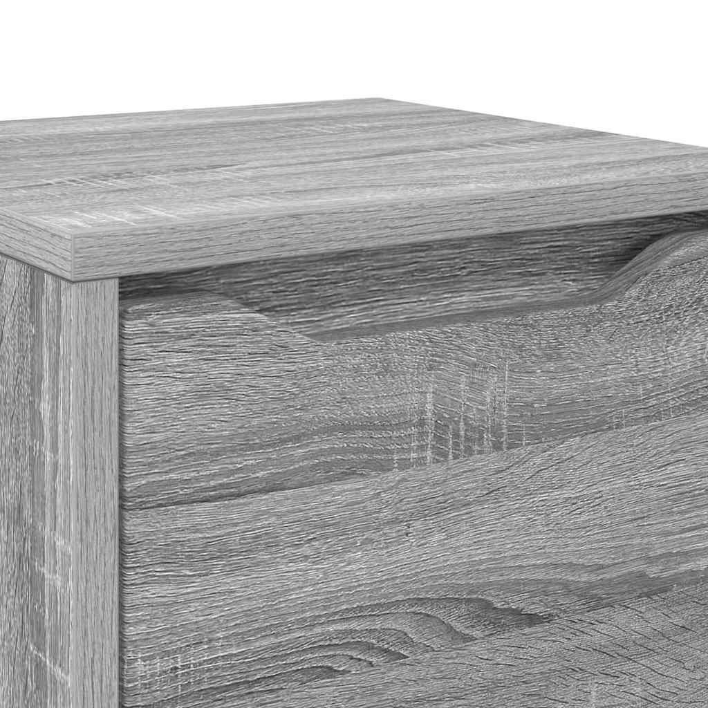 Mobile da Bagno con cassetto Grigio Sonoma 30,5 x 30 x 101 cm