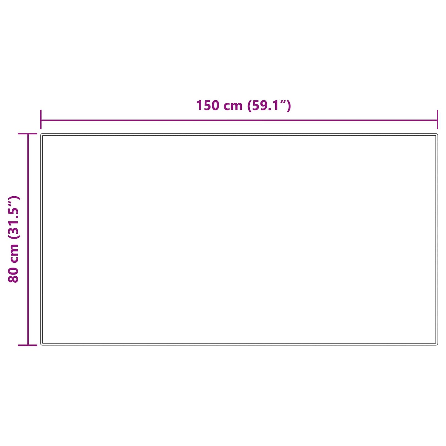 Tappeto in finta TAFALLA Crema 80 x 150 cm Poliestere | homemem39