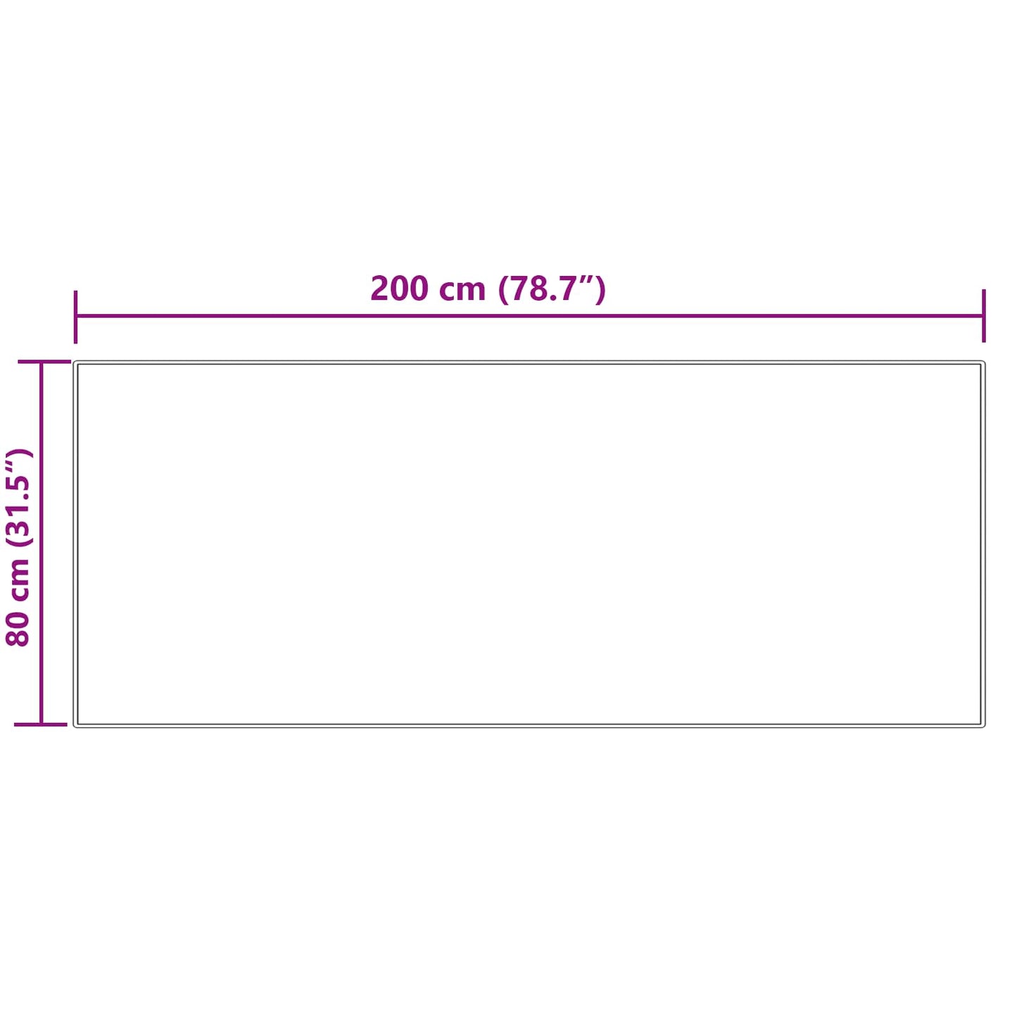 Tappeto Pecora Tafalla Crema 80 x 200 cm Poliestere