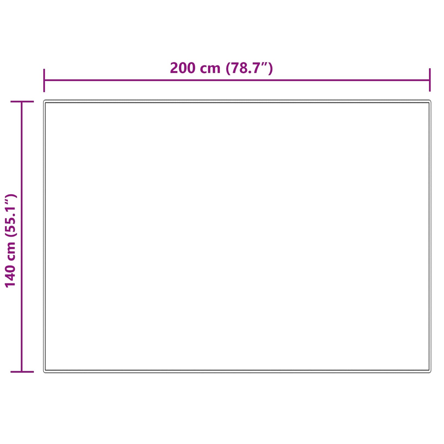 Tappeto in finta TAFALLA Crema 140 x 200 cm Poliestere | homemem39