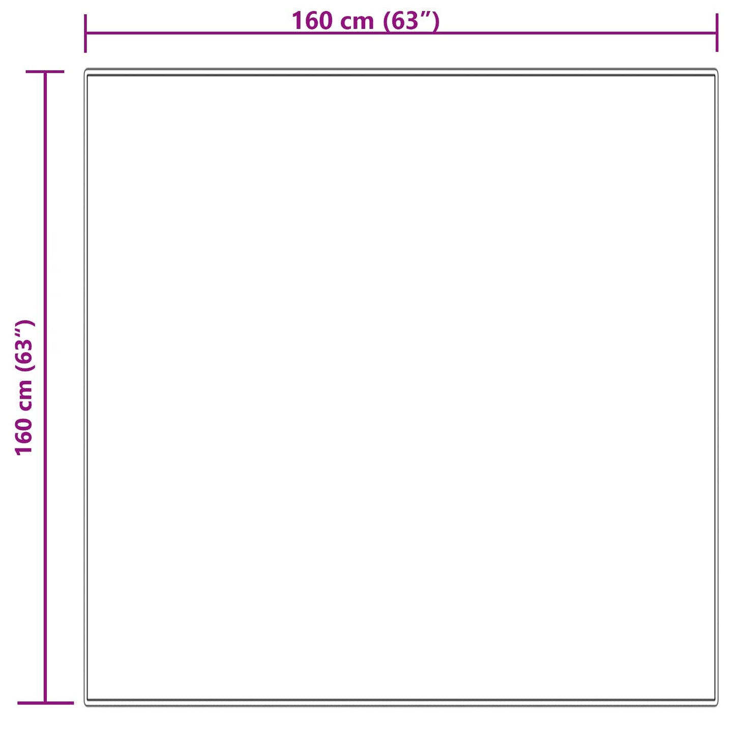 Tappeto in finta TAFALLA Crema 160 x 160 cm Poliestere