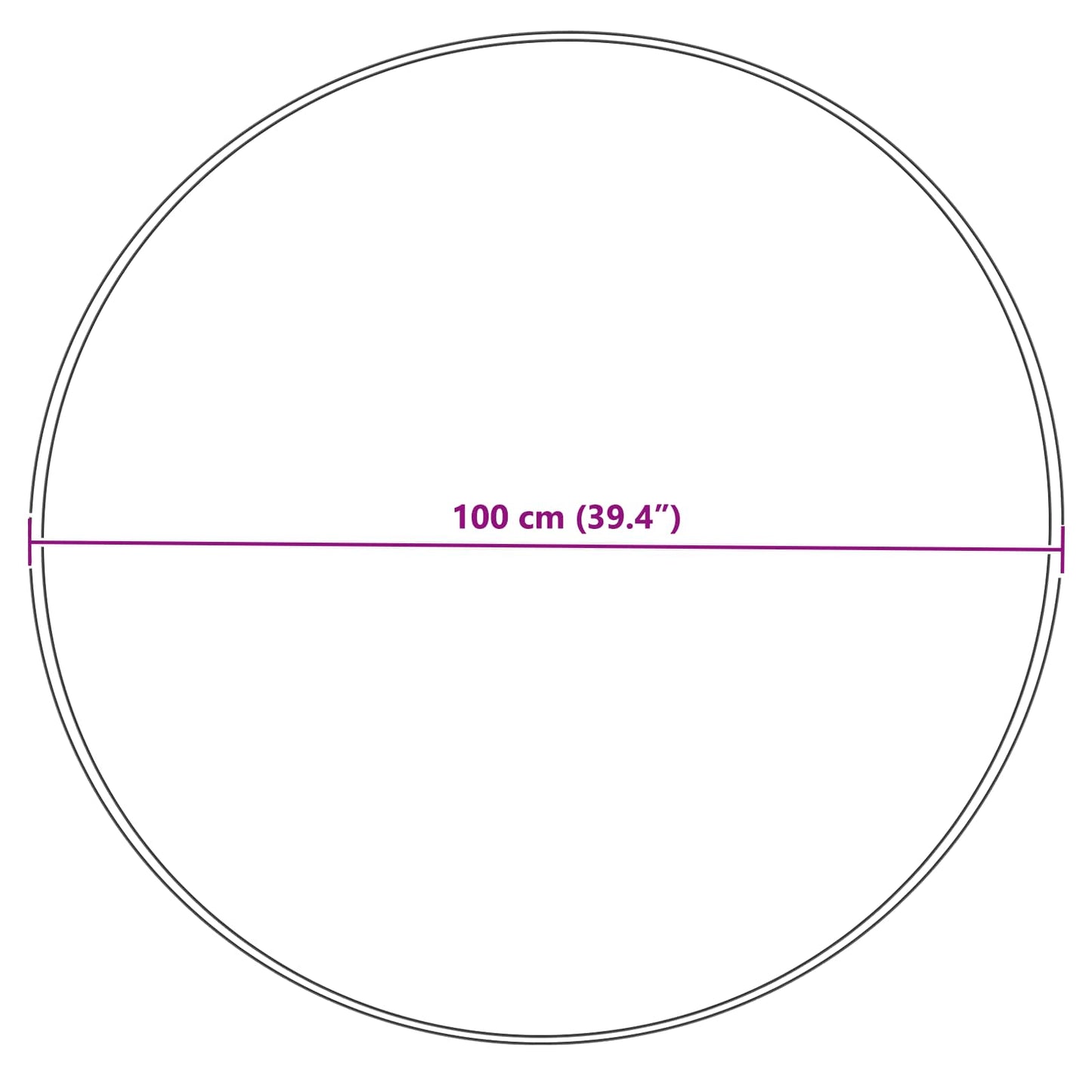 Tappeto in finta TAFALLA Grigio Ø 100 cm Poliestere | homemem39