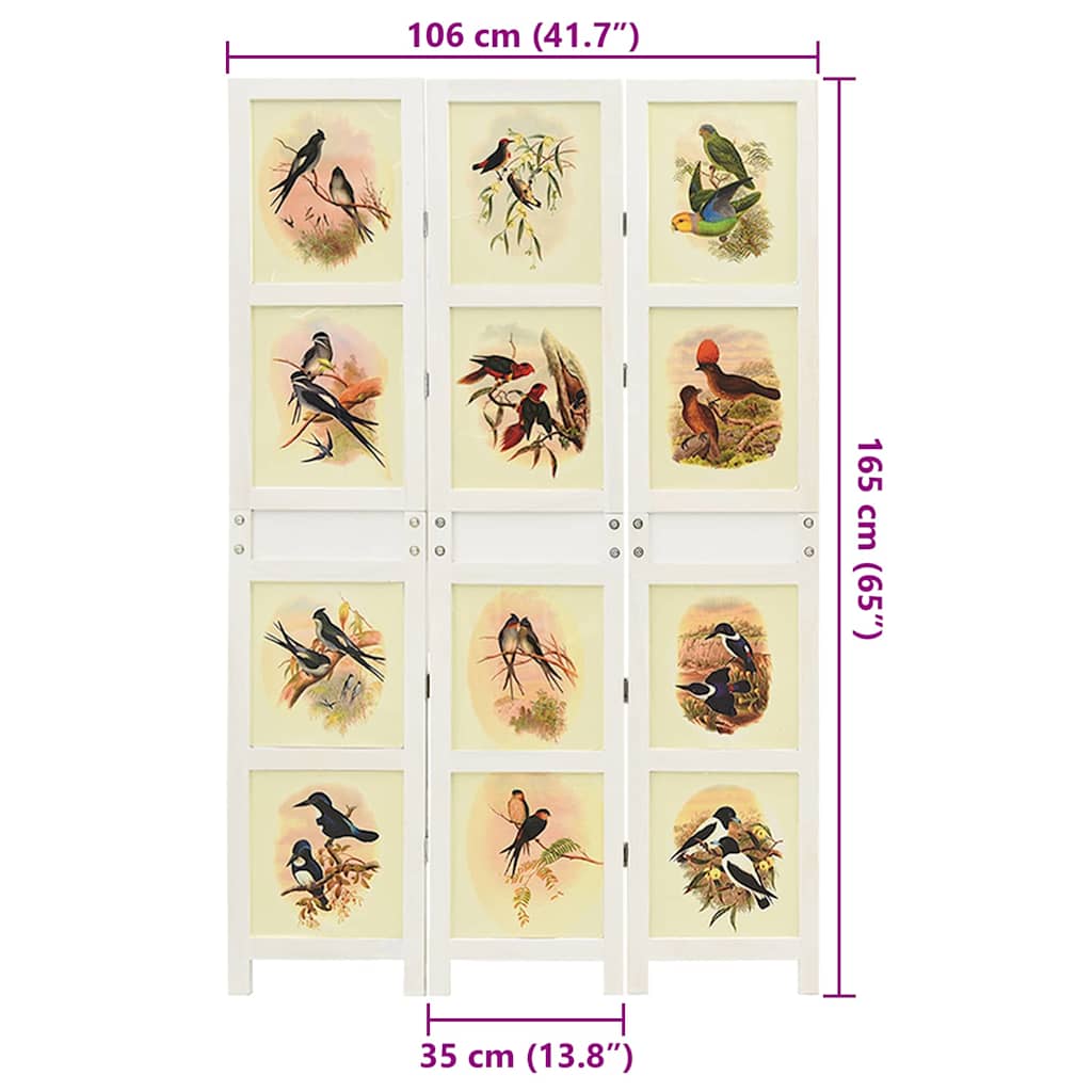 Pannello Romdivider Bianco 106 x 165 cm MDF | homemem39